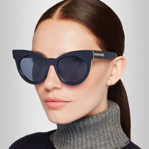 Karen walker starburst Navy blue sunglasses